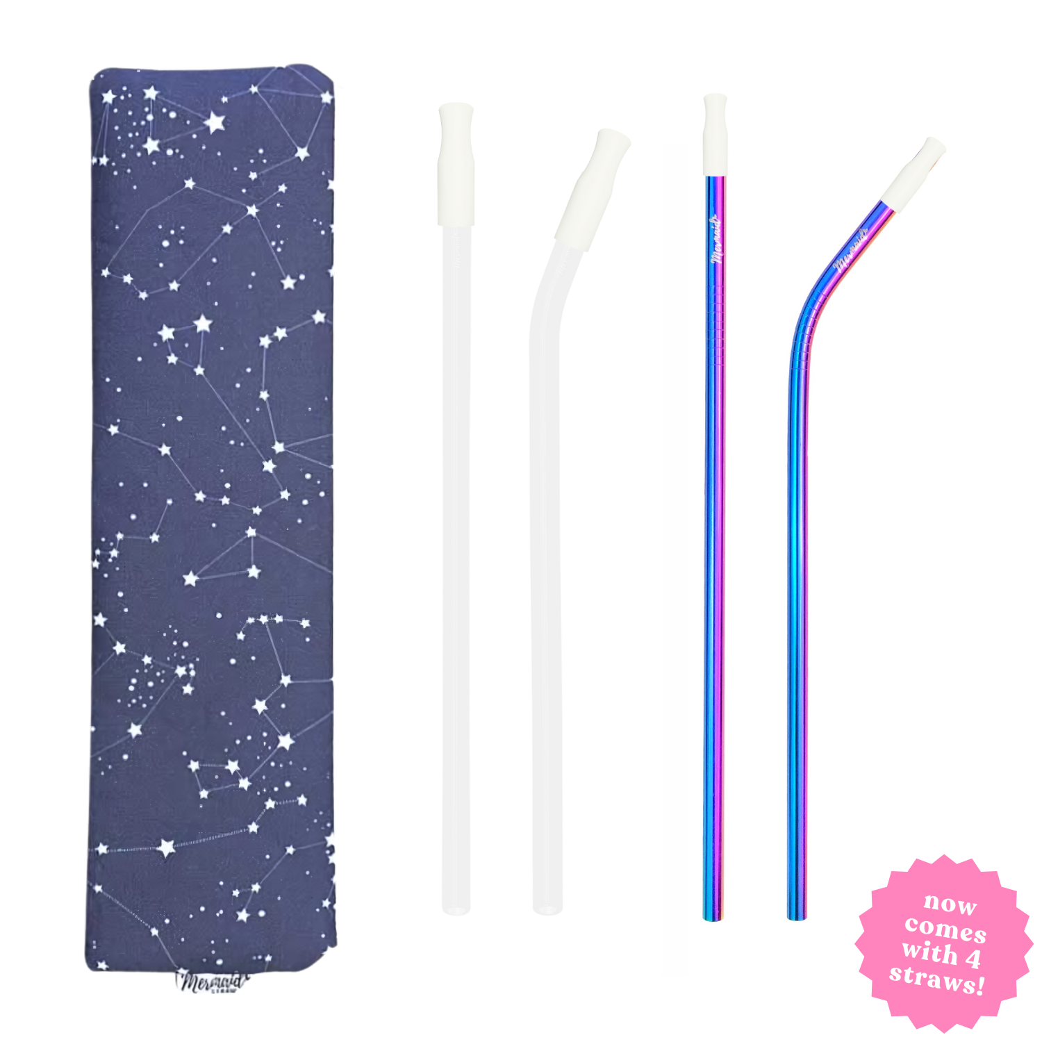 Constellations Zipper Pouch Straw Pack