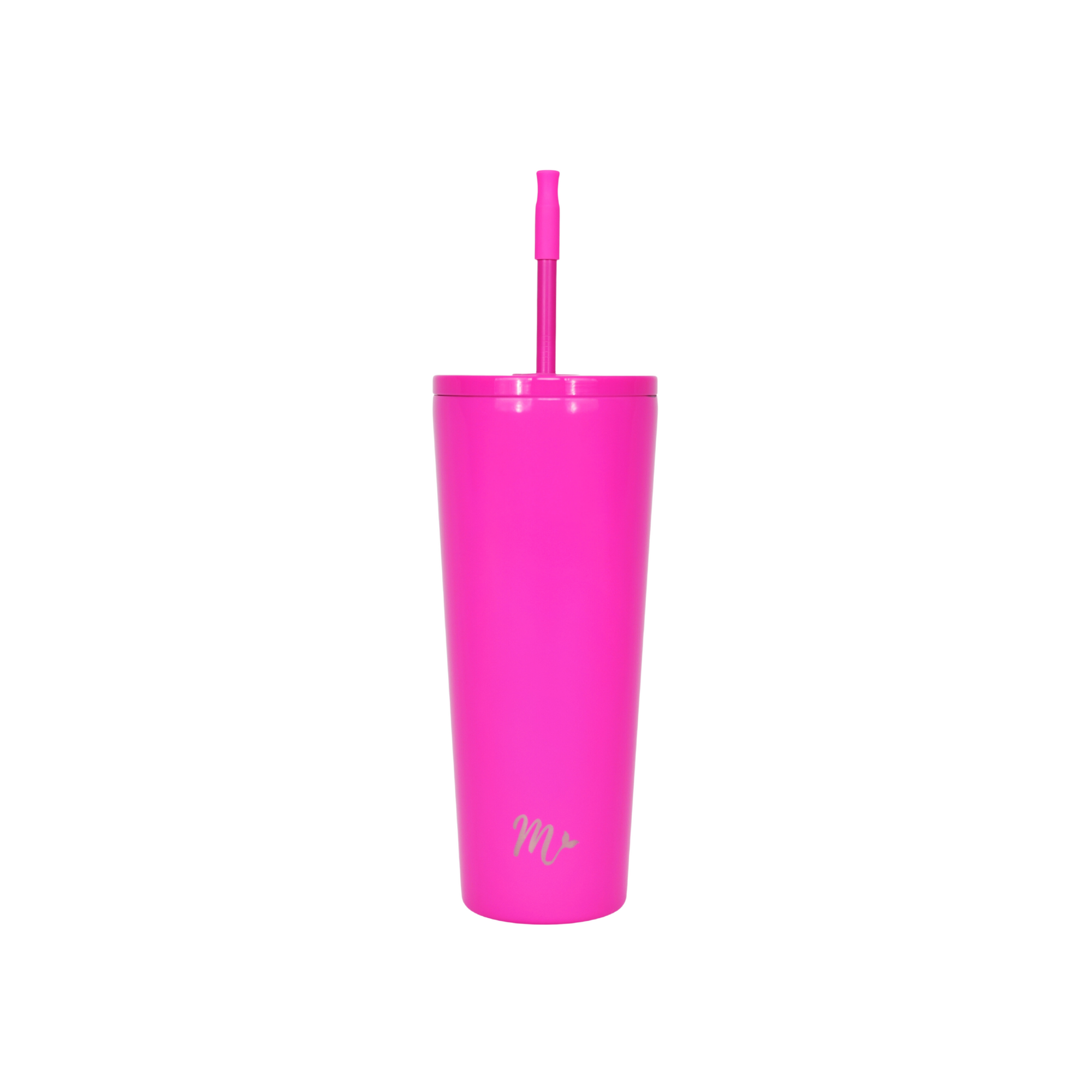 barbie pink tumbler, hot pink tumbler, leakproof tumbler, cute trendy cup, travel mug, straw included, keeps drinks cold